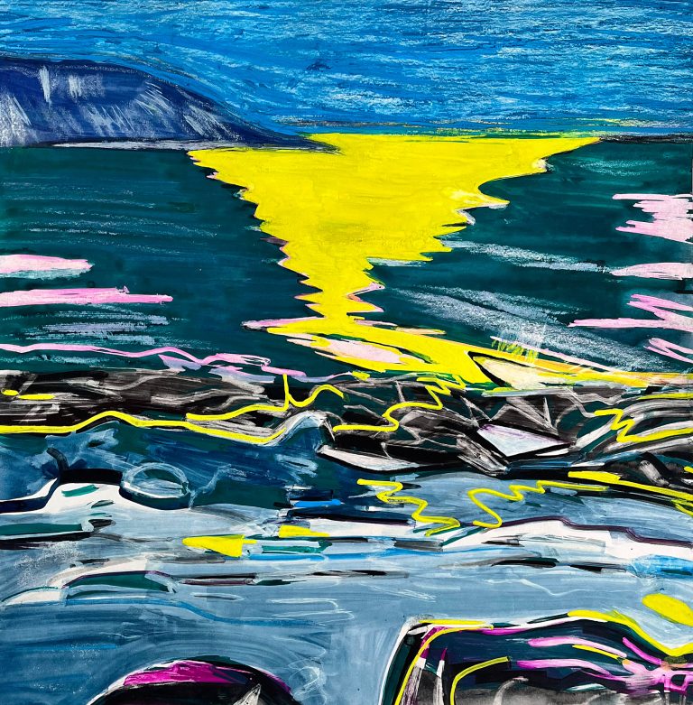 14-mahsa hashemi 2024 untitled gouache on cardboard 47x47cm